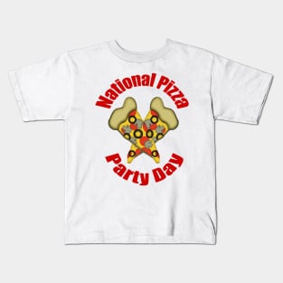 National Pizza Party Day Kids T-Shirt